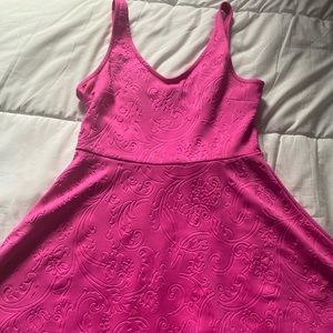 Hot Pink Skater Dress